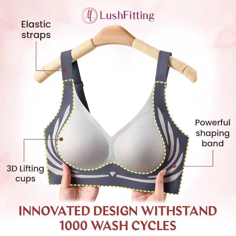 LushFitting - Seamless Push-Up Support Bra