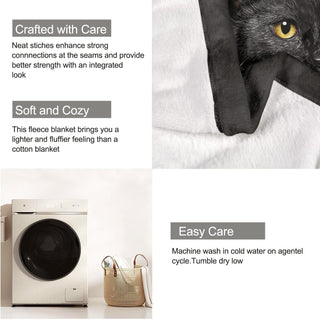 CreepyCuddles - Gothic Black Cat Blanket