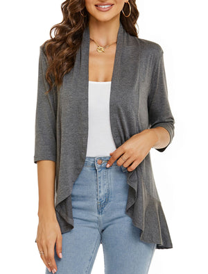 Velina - All-Season Open Cardigan | Light, Feminine & Flattering