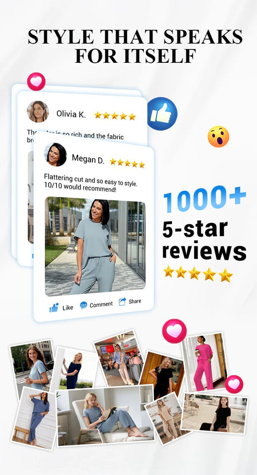 SunnyDrape - Comfortable Two-Piece Look