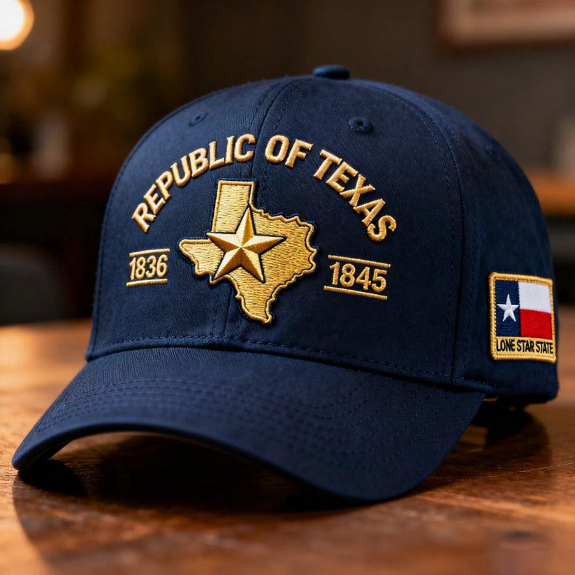 Republic of Texas Embroidered Hat