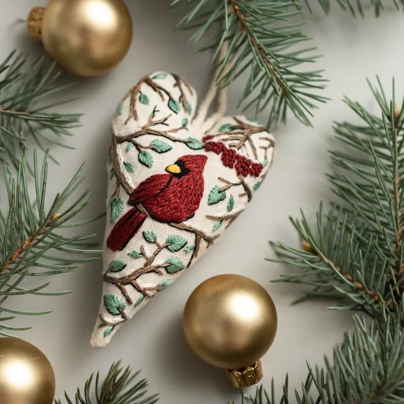 StitchHeart – DIY Embroidered Ornament Kit