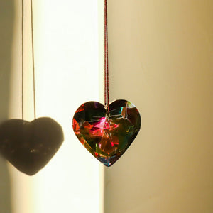 GlowHeart - Colorful Crystal Suncatcher