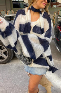 VibeLayer - Y2K Stripe Sweater