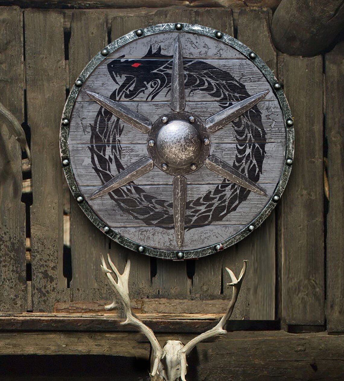 IronSaga – Raven Emblem Viking Shield