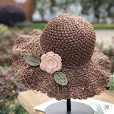 SunFlair – Elegant Ruffled Straw Hat
