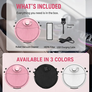 DriveBot – Smart Mini Car Mat Cleaning Vacuum