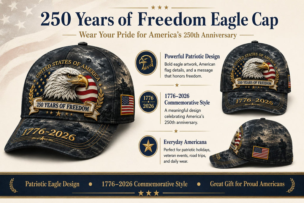 FreedomEagle – 250 Years Patriotic Heritage Cap