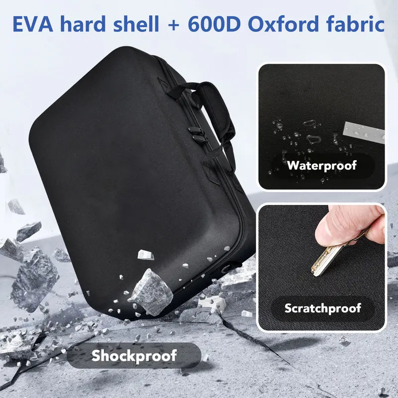 ConsoleShield - Premium PS5 Carrying Case with Custom Compartments