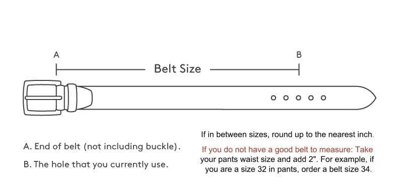 TRUEGRIT - Classic Hand-Stitched Leather Belt of Unmatched Strength