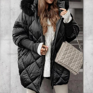 Nordelle – Women’s Patchwork Knit Sleeve Parka