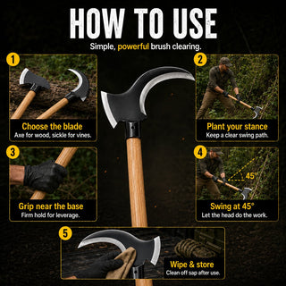 TimberClaw – Dual-Edge Clearing Axe