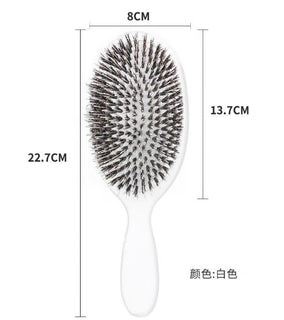 💥Viral World-Famous 5x Sold Out Paddle Brush - Smoother, Stronger, Shinier Hair - Boar Bristle Brush with Nylon Bristles and Microsphere Massaging Tips