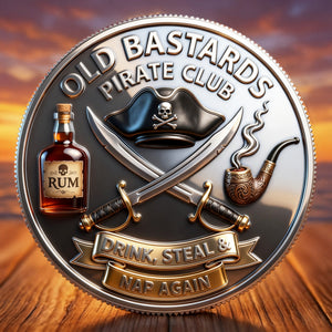 RumRaider – Double-Sided Pirate Challenge Coin
