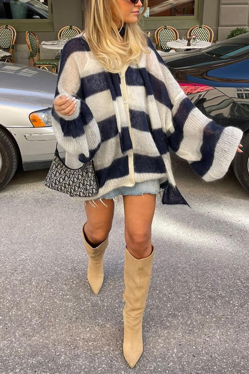 VibeLayer - Y2K Stripe Sweater