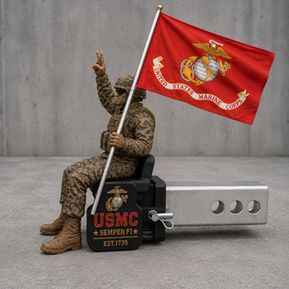 🏆Last Day Promo: 49% OFF - U.S. Marine Corps Semper Fi Trailer Hitch Cover