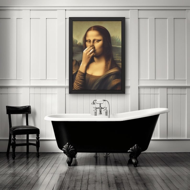 ToiletGiggles – Funny Frameless Bathroom Art