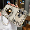 SparkAura – Glitter Phone Case with Mirror & Stand