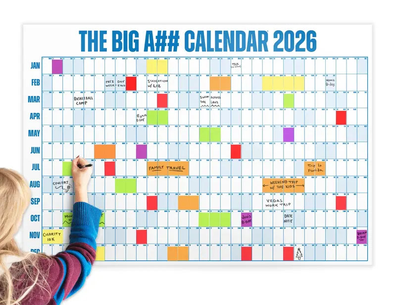 📅The Big A## Calendar 2026 - Flexible Dry-Erase Material