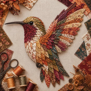 CraftNest – Handmade Patchwork Bird Hanging Kit