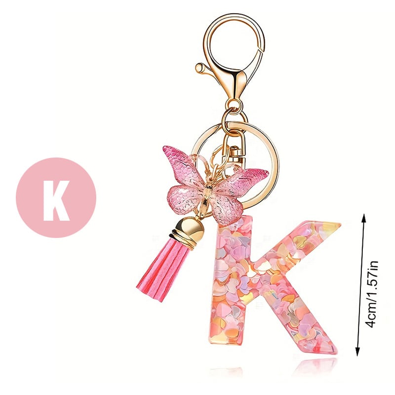 CharmKey – Personalized Initial Letter Keychain