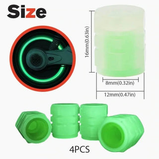 StarWheel - Fluorescent Valve Caps | Ride Bright at Night