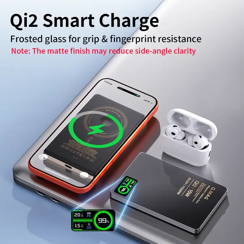 SnapVolt – 15W Ultra-Slim Magnetic Wireless Power Bank