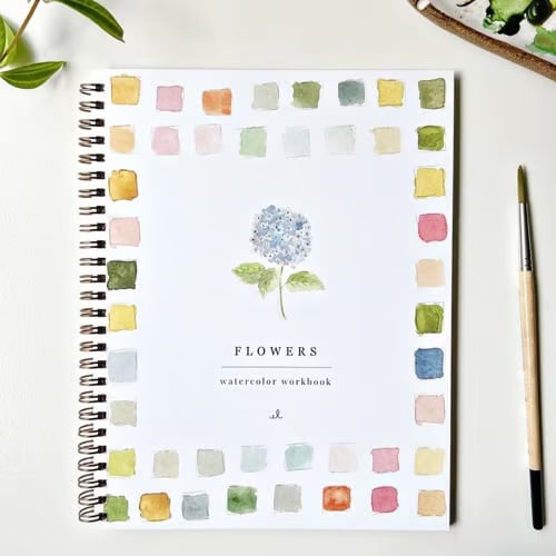 AquaBliss - Beginner Watercolor Learning Book