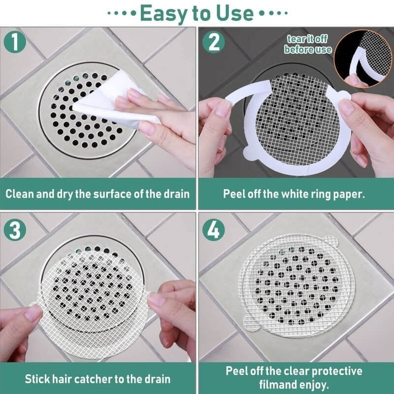 CleanFlow -  Disposable Floor Drain Stickers