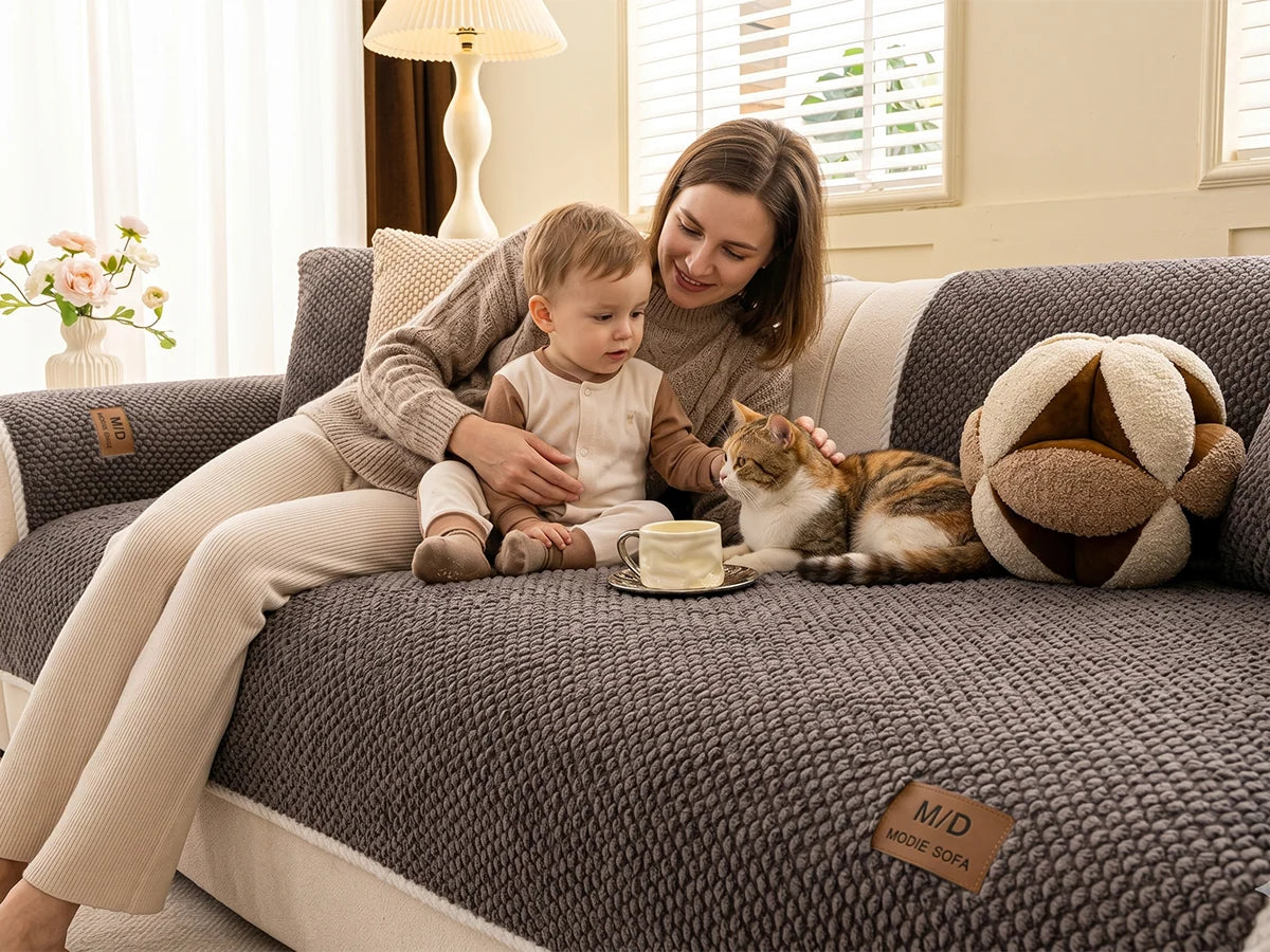 PawLuxe – Ultra-Soft Non-Slip Pet-Friendly Sofa Cover