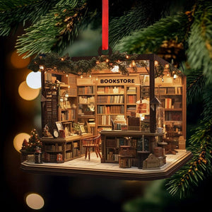 BookBliss - Elegant Unique Christmas Ornament