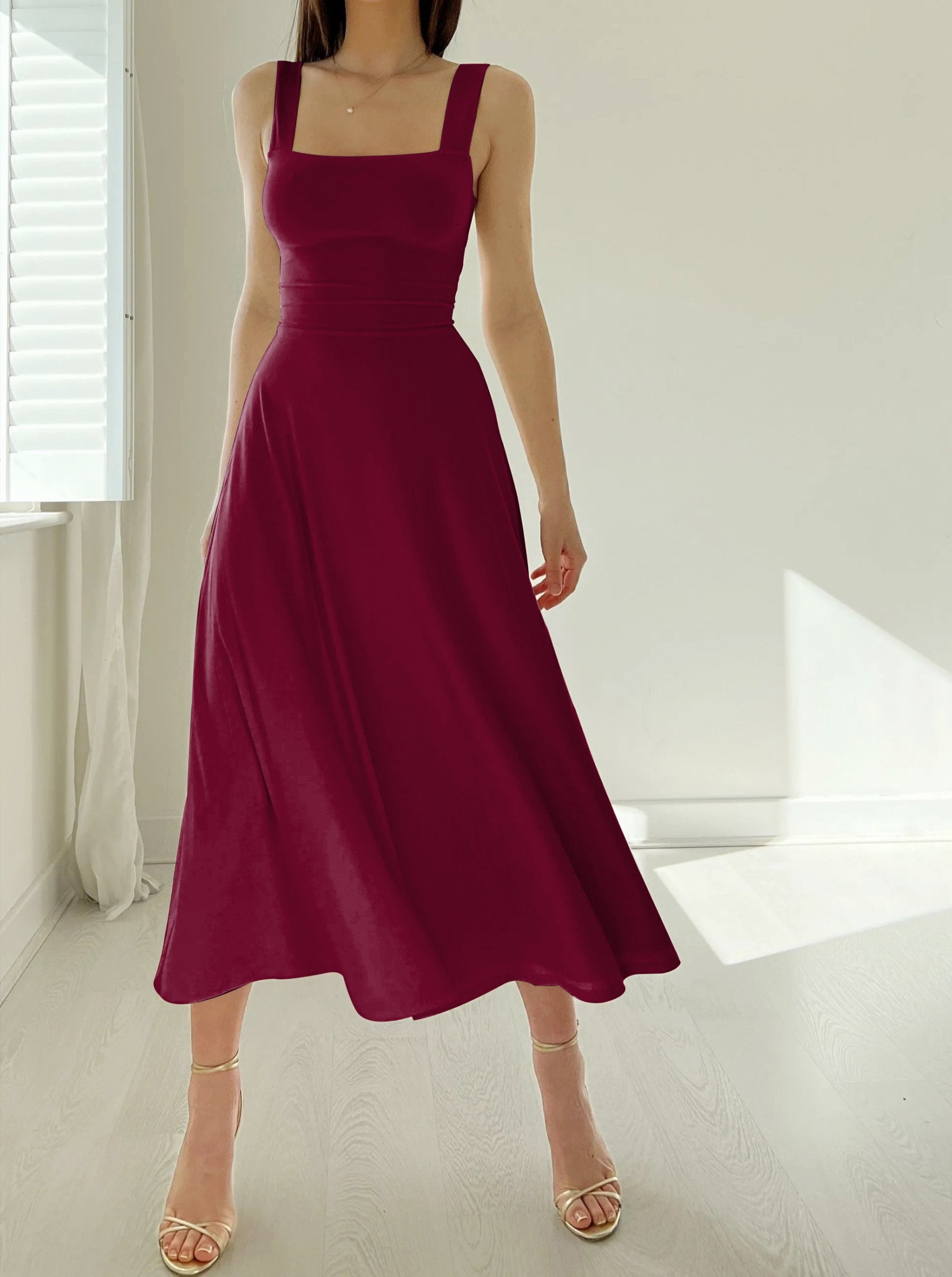 Fiora - Flattering High Waist Dress
