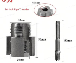 🔥Pipe Tapping and Threading Tool | Dual-Specification Compatible