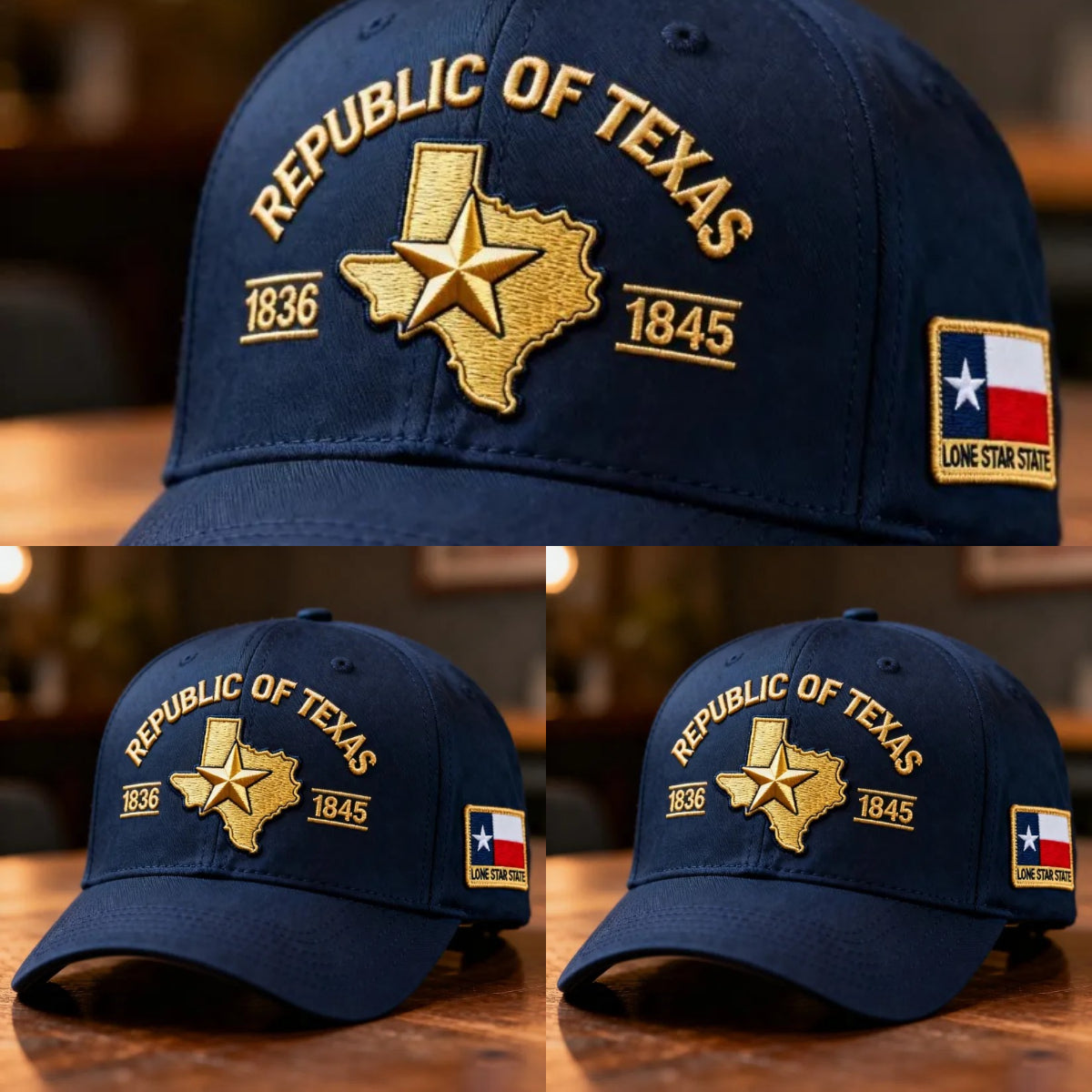 Republic of Texas Embroidered Hat