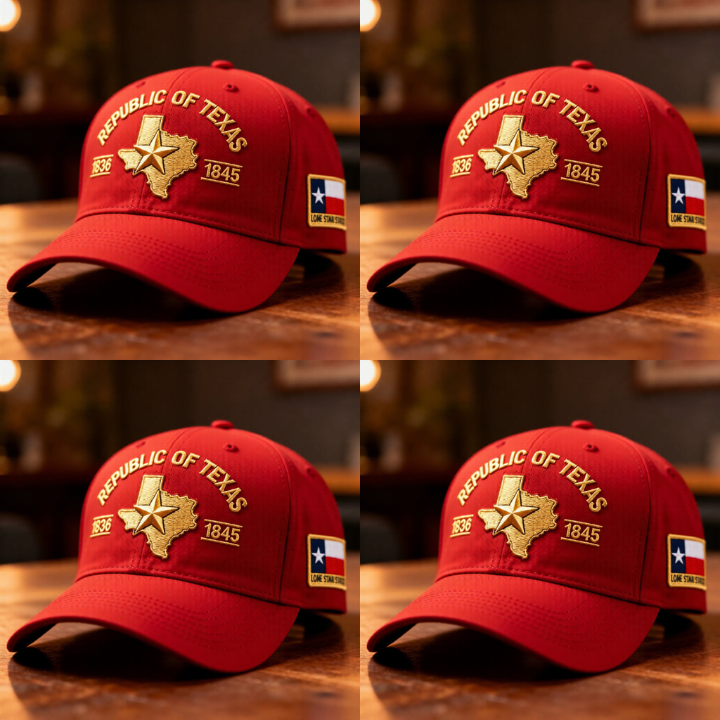 Republic of Texas Embroidered Hat