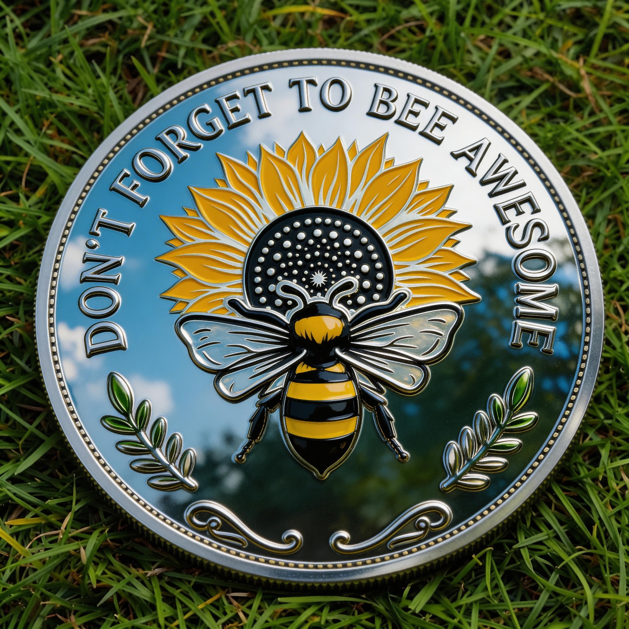 GoldenHive – Motivational Bee Kind Keepsake Coin