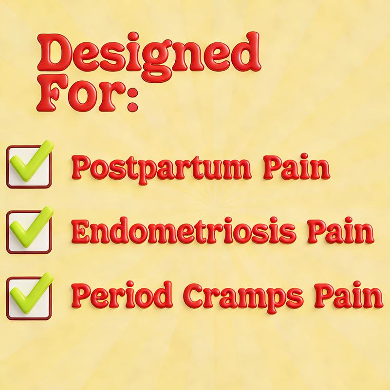 Vibration & Herbal Heating Pad Diaper for Period