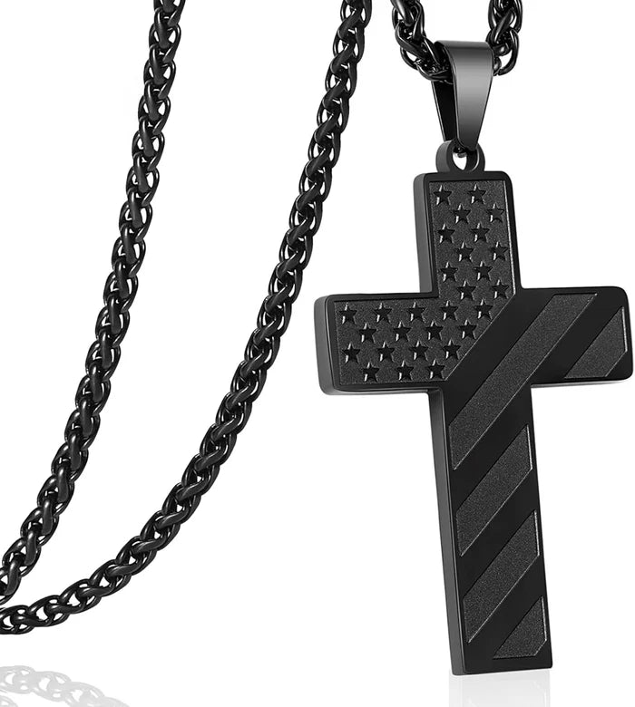 HonorGuard - Patriotic Cross Chain Pendant