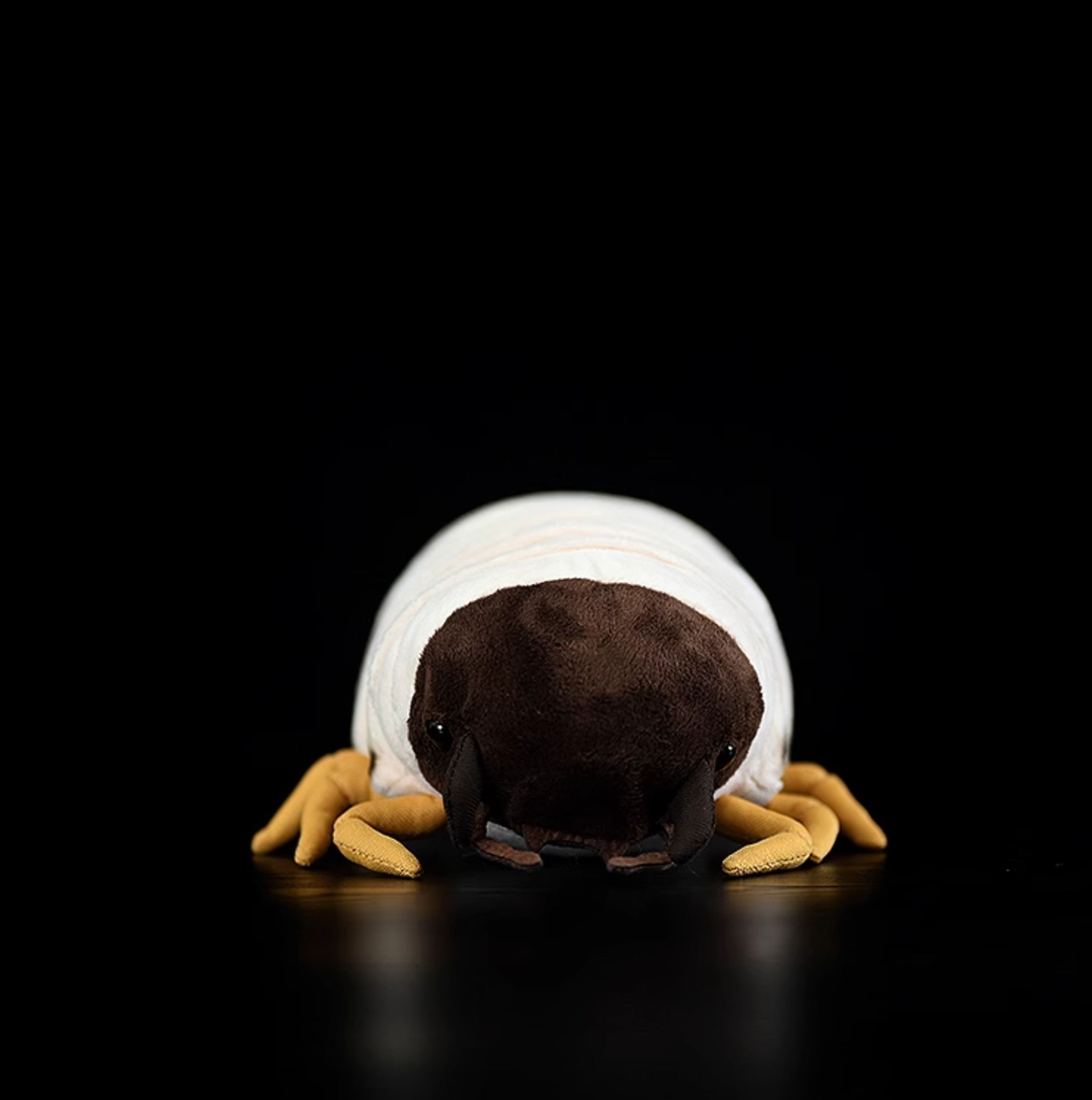 PlushGrub – Soft Stuffed White Larva Toy