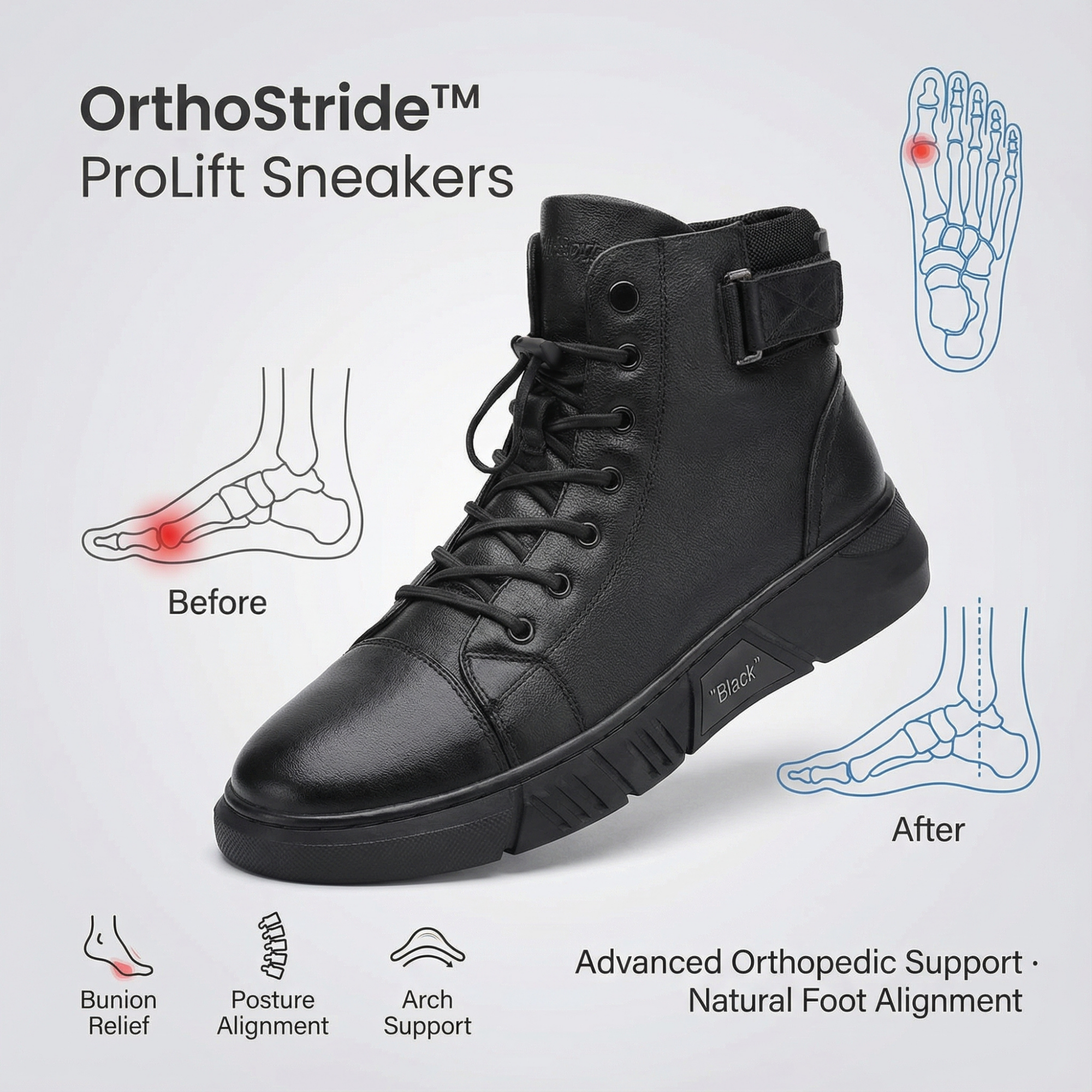 OrthoStride – ProLift Foot Alignment Sneakers