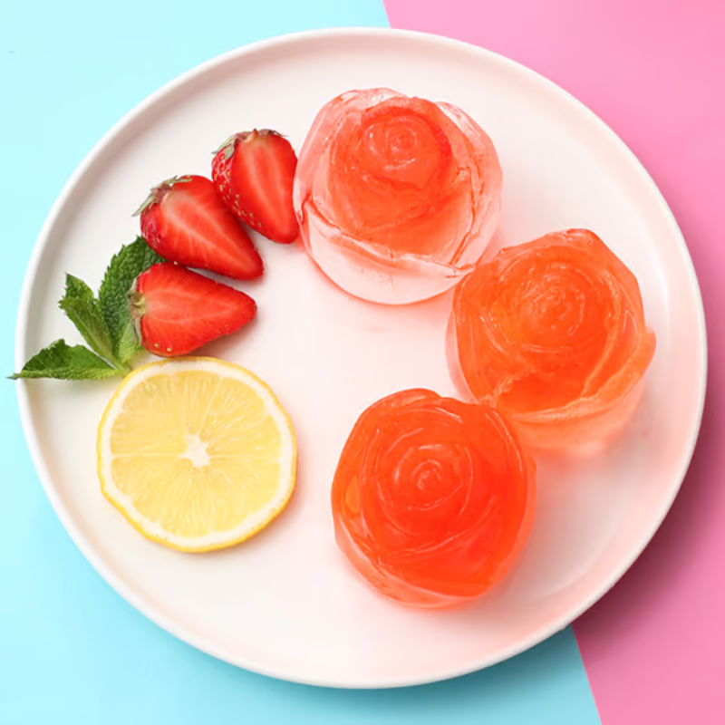 RoseChill - 3D Ice Cube Mold for Elegant Drinks