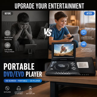 ViewMax – 7.8" HD Portable Rechargeable DVD Player