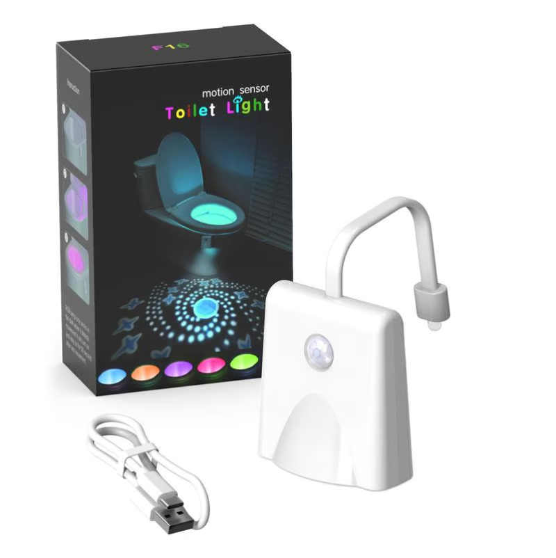 GlowEase – Automatic LED Toilet Light