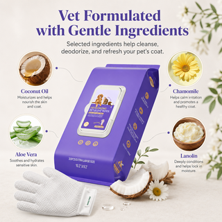 PawFresh – Deodorizing Glove Wipes for Dogs & Cats
