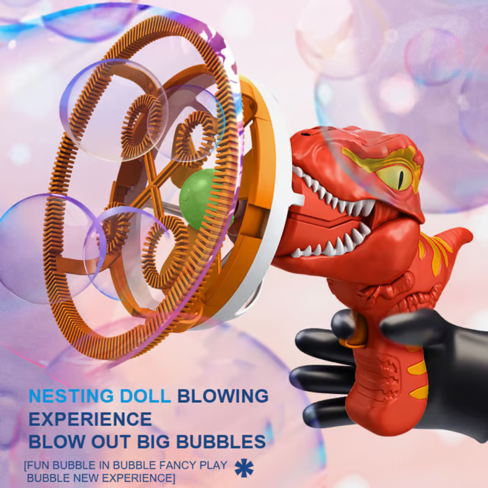MiniDino - Portable Dinosaur Bubble Blaster