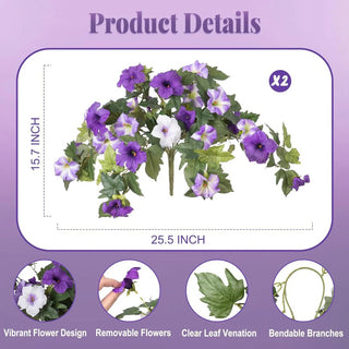 BloomCharm – UV-Resistant Artificial Petunia Bouquet