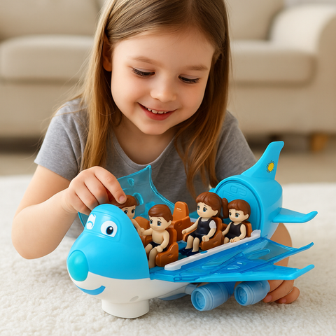 WonderWing - Electric Airplane with Figures & Tunes