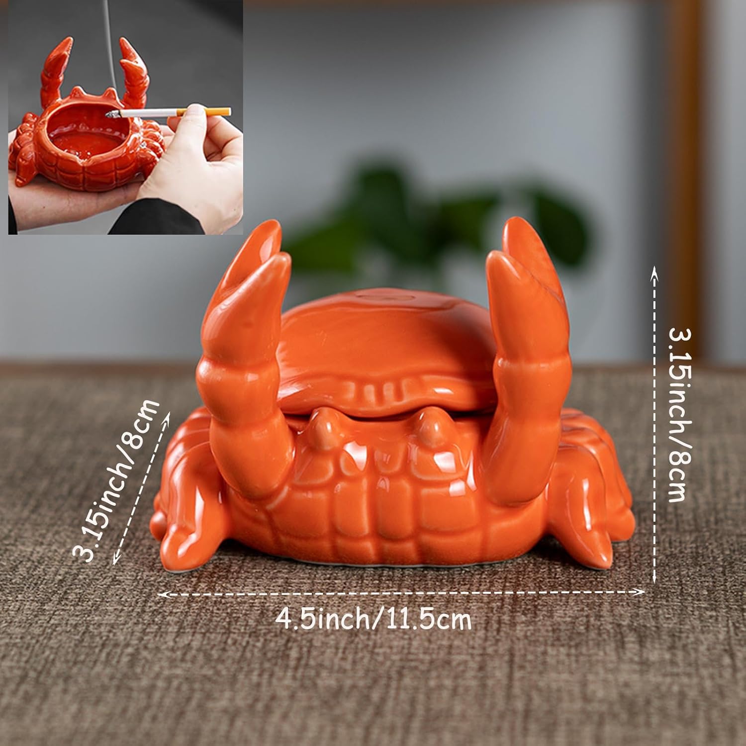 CrabNest – Decorative Crab Ashtray & Desk Accent