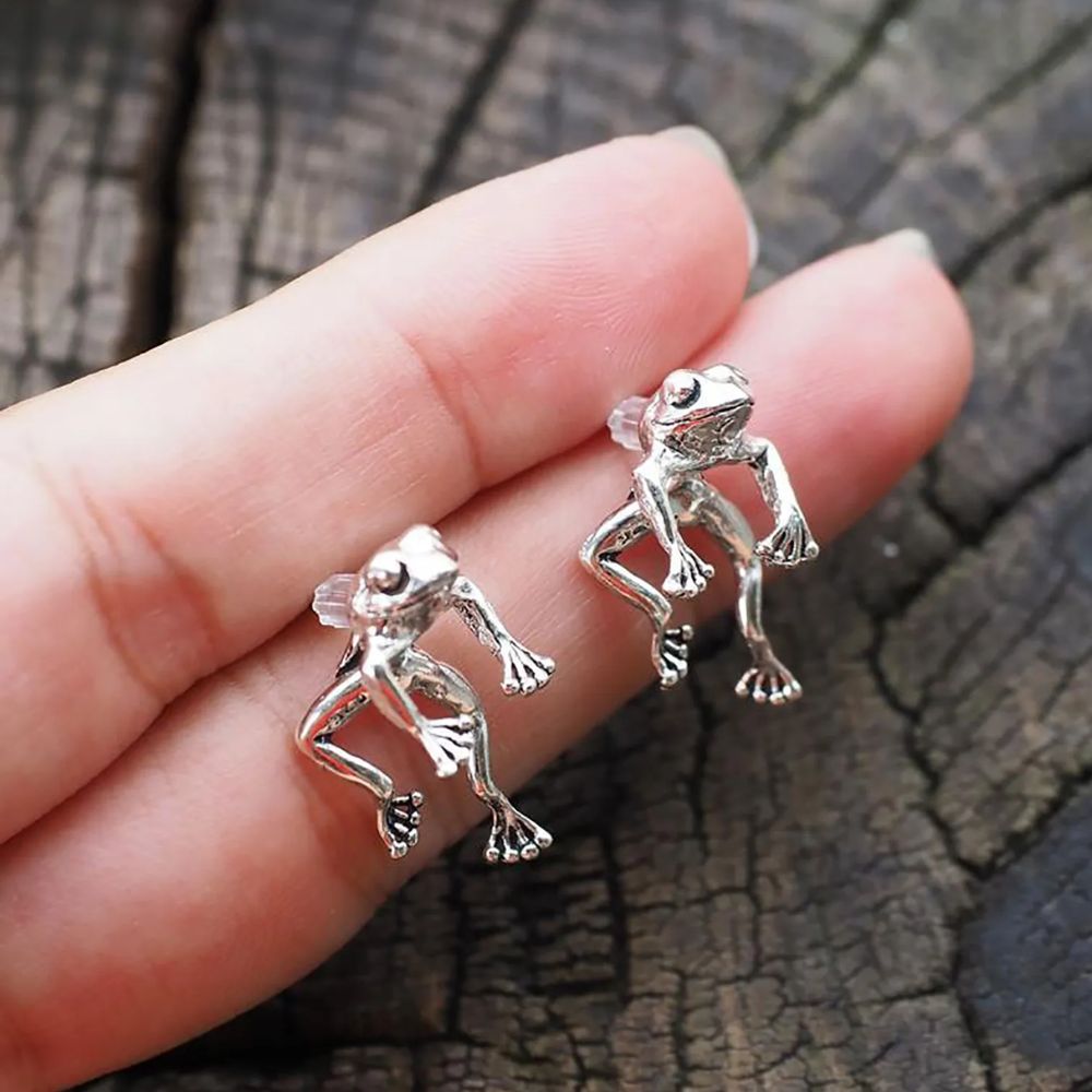 LilypadCharm – Cute Frog Earrings