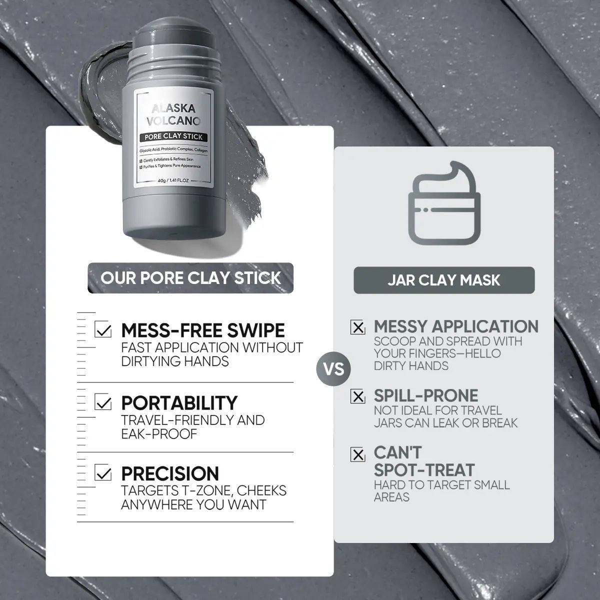 VolcaPure – Deep Pore Cleansing Clay Stick